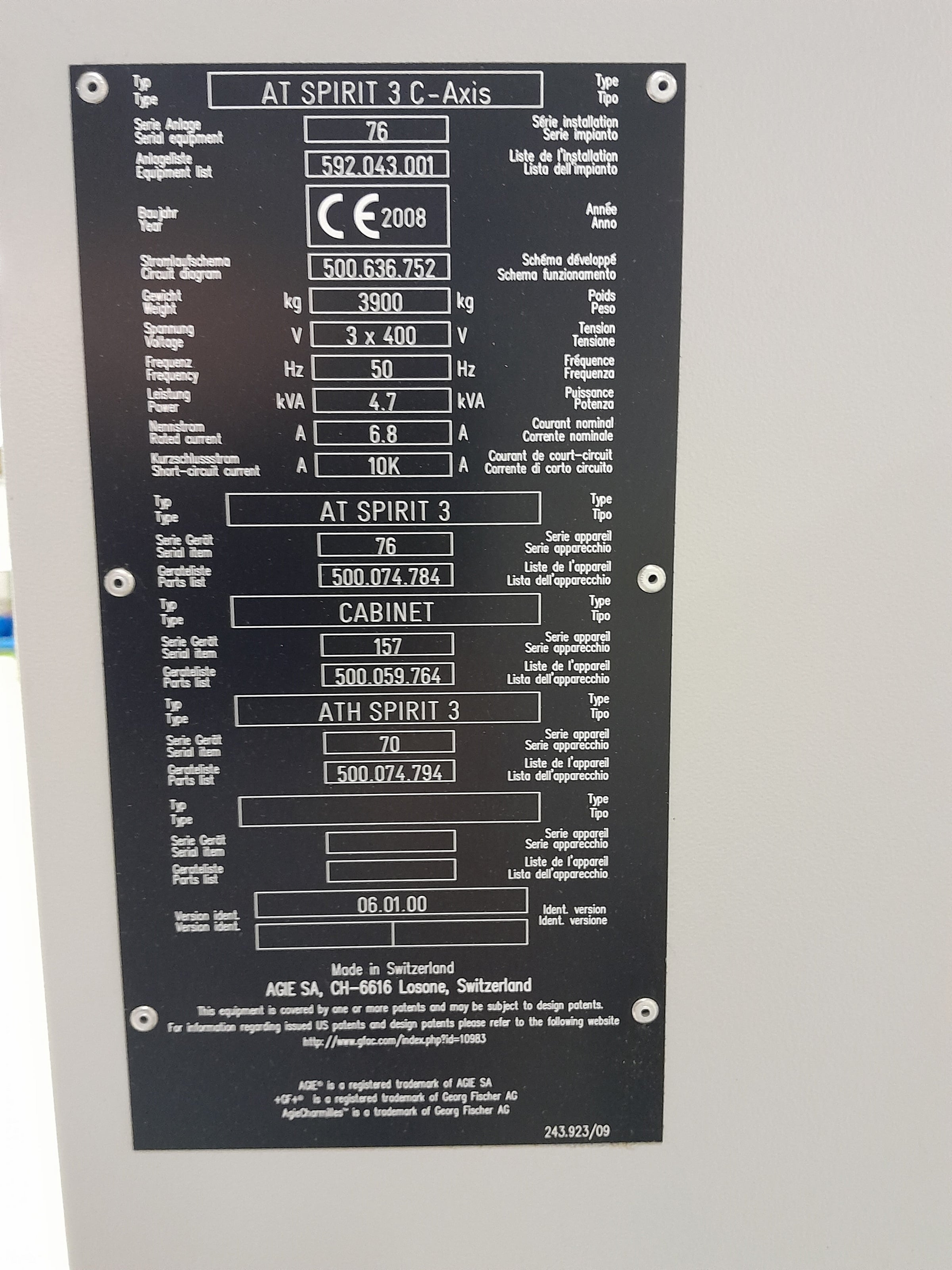 AGIECHARMILLES Spirit 3 